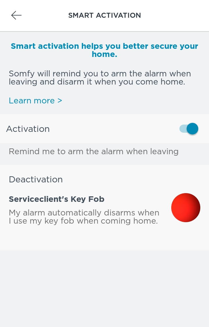 Activating and deactivating the alarm system Activating and deactivating the alarm system