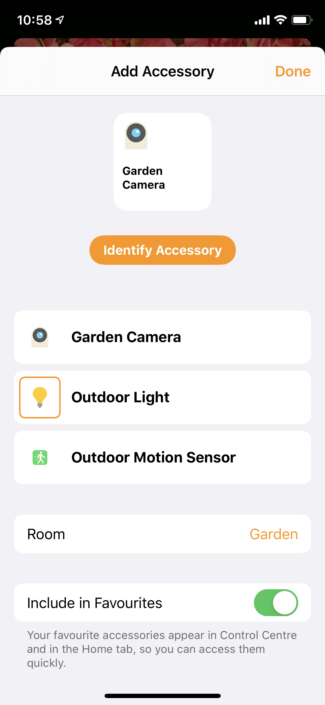 Somfy outdoor camera store homekit